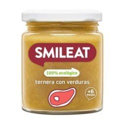 Potito Ternera con Verduras 6M SinGluten Eco 230g Smileat
