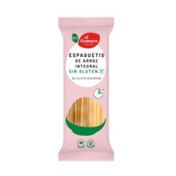 Espagueti de Arroz Integral SinGluten Bio 500g El Granero Integral