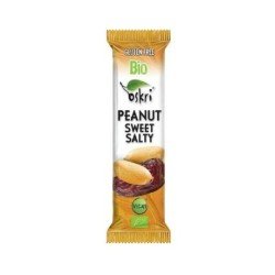 Barrita Cacahuetes Dulces SinGluten Bio Vegan 12uds Oskri