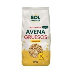 Copos Gruesos de Avena Integral SinGluten Bio 500g Solnatural