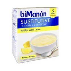 Natillas Limon Sustitutivas 6 Sobres Bimanan