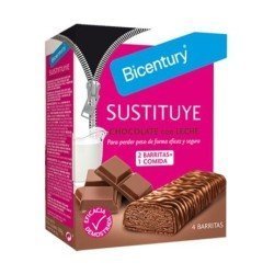 Barritas Sustituye de Chocolate Negro 4uds Bicentury
