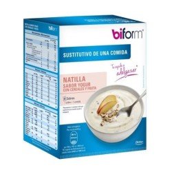 Natillas Sustitutivas Sabor Yogur con Cereales y Frutas 6 Sobres Biform